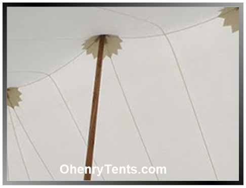 party tent side pole fitting